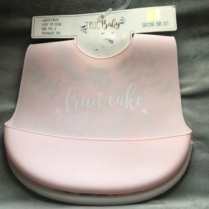2PC-True Baby Silicone BiB Set